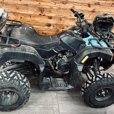 Four Wheeler with Helmet and Assorted Parts
Tested and Working
