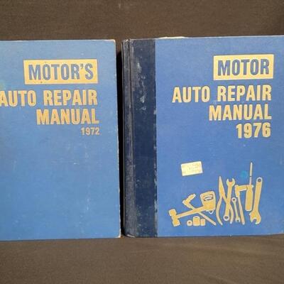 (2) 1970's Era Motor's Auto Repair Manuals