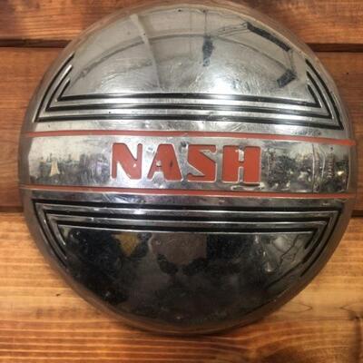 Vintage Nash Wheel Cover Hubcap- Stainless Steel