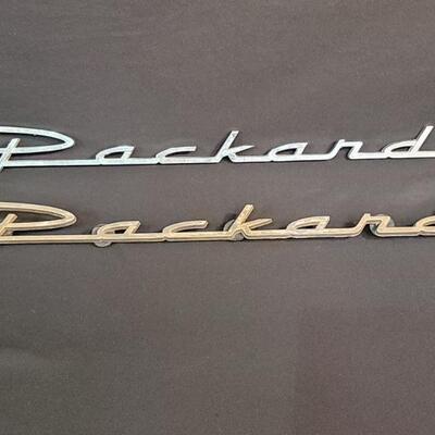 (2) Vintage Packard Car Emblems