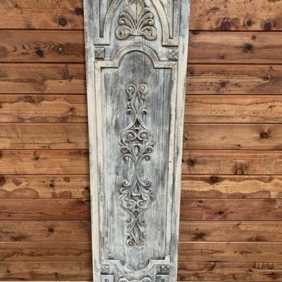 French Carved Wooden Wall Decor Panel