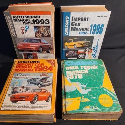 (4) Chilton's 76- 93 Auto Repair Manuals