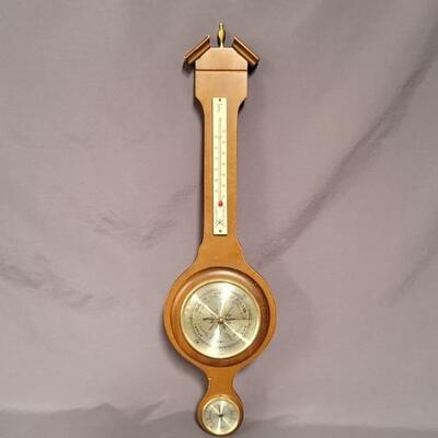 Vintage Banjo Barometer / Weather Station