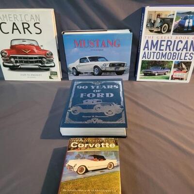 (5) Coffee Table Books: American Cars