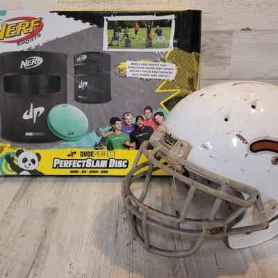 UT Longhorn Football Helmet & Nerf Disc Game