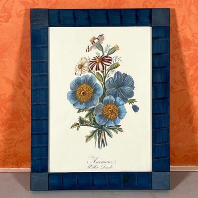 BOTANICAL PRINT | Print of blue flowers, 