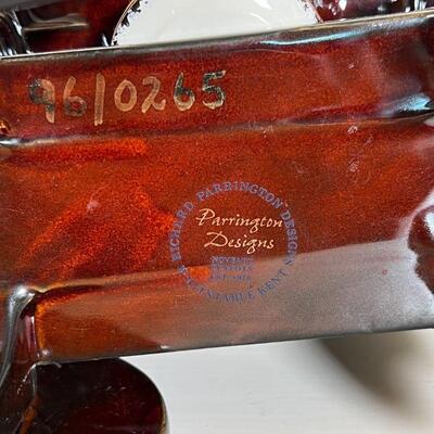 PARRINGTON TEAPOT | Richard Parrington Designs novelty teapot of a tea cart with pastries, "Afternoon Tea at The Ritz"; h....