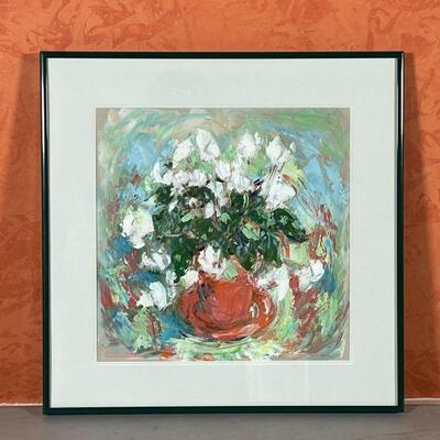 FLORAL STILL LIFE PAINTING | still life of flowers
mixed media on paper
signed 