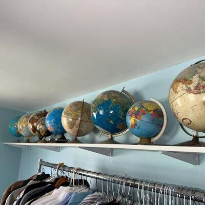 Collection of World Globes