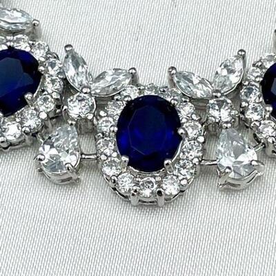 Neiman Marcus sterling cocktail dress necklace