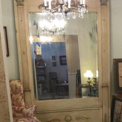 Exquisite large mirror from mansion in French quarter, taken out for renovation