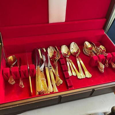 Gold flatware