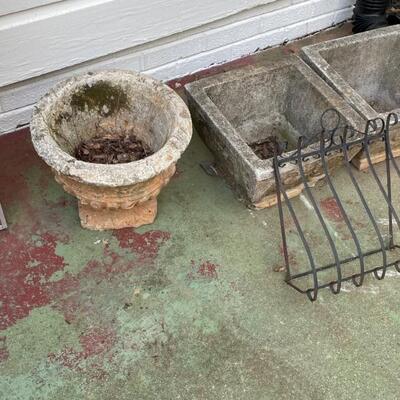 Outdoor flower pots