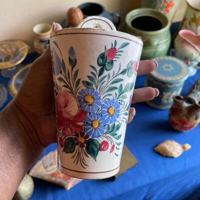 Antique wall pockets