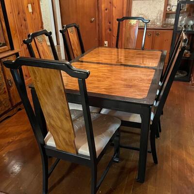 Birdseye maple dining table