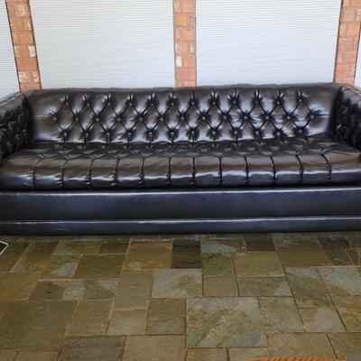 Mid Century Hide-a-Bed Chesterfield Sofa