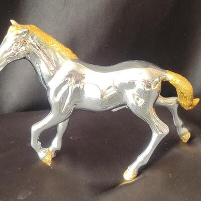 Heavy Metal Galloping Horse Sculpture