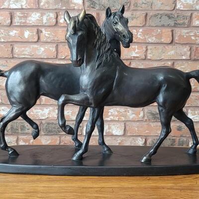 2 Horses Sculpture # 86/500 by A. Primtemps