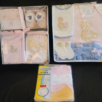 (3) Factory Packaged Newborn Gift Sets
