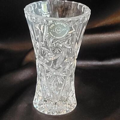NIB Lenox Crystal Star Vase with COA