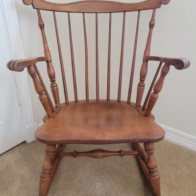 Vintage Windsor Maple Rocking Chair
