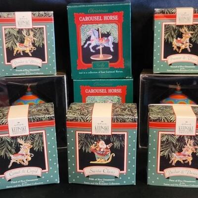 (9) Hallmark Christmas Ornaments in Boxes
