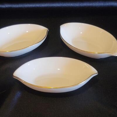 (3) Lenox Ivory China with 24k Gold Trim Dishes
