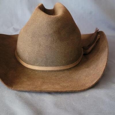 Resistol Brown Felt Western Cowboy Hat, Size 7
