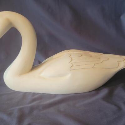 Vintage Wooden Swan Decor is Over 18in Long