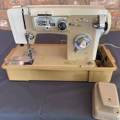 Vintage Keystone Sewing Machine with Carrying Case