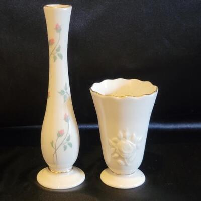 (2) Vintage Lenox China Vases