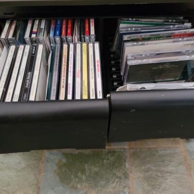 CD Storage Drawer with CDs