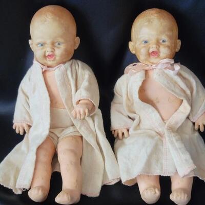 (2) Vinage Rubber Doll by Ideal, Circa 1940's-50's