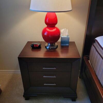 one of two night stands, lamp sold separately