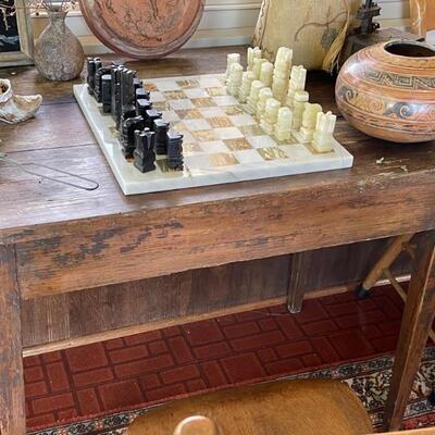 Alabaster chess set