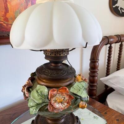 Majolica lamp