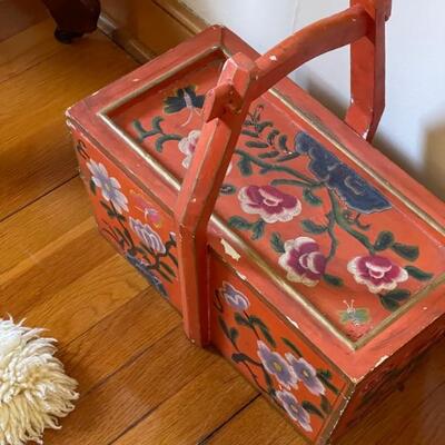 Folk art basket