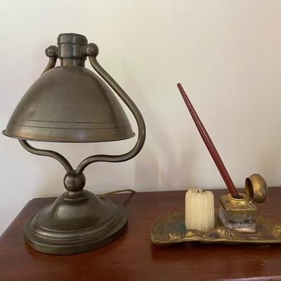 Antique brass lamp