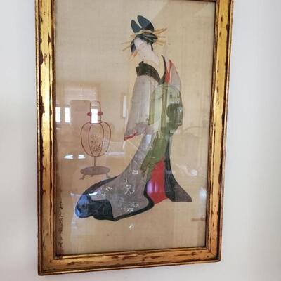 Painting of geisha