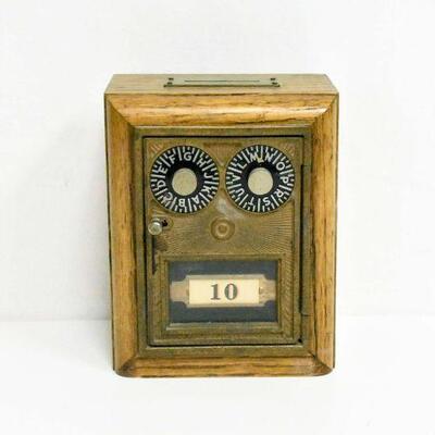 2 Dial U.S. Post Office Box Coin Bank