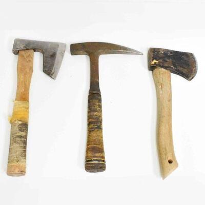 Rock Hammer & Two Axes