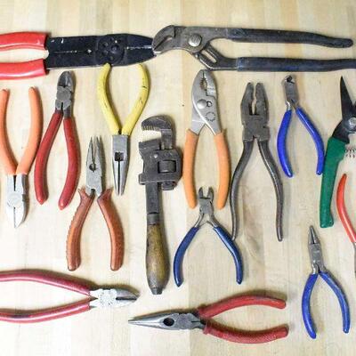 Vintage Pipe Wrench Pliers Wire Cutters