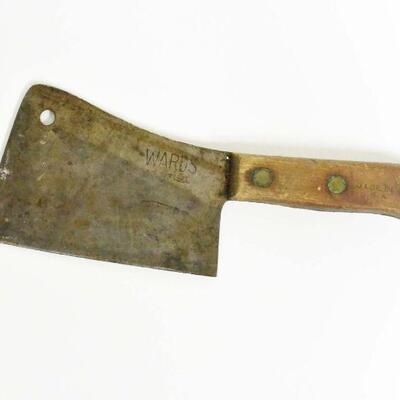Wards Solid Steel Meat Cleaver