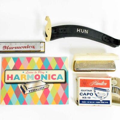 Golden Melody Harmonica Guitar Capo & More