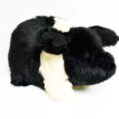 15" Jean's Furs Genuine Rabbit Fur Stuffed Pig