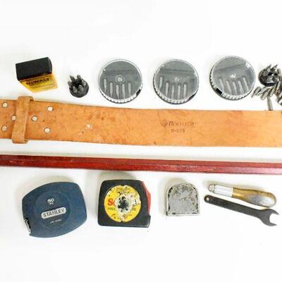 Various Screw Driver Bits Wrecking Bar and More