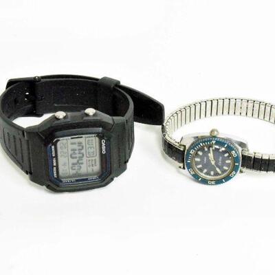 Timex Electric & Casio Illuminator Wrist Watches
