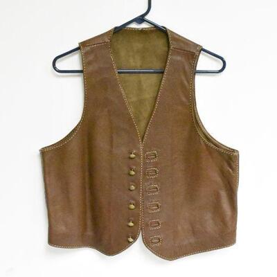 Sapeurs Pompiers - Button Down Leather Vest