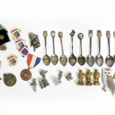 Mini Pewter Figurines Collectors Spoons & More