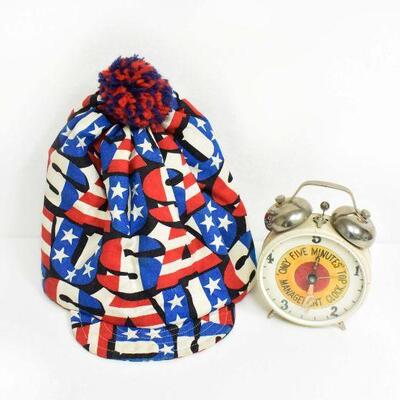 Vintage USA Cap & Five Minute Management Clock
